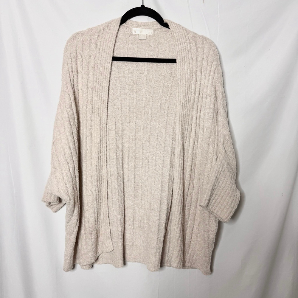 Women's Barefoot Dreams Beige CozyChic Lite Cardigan S/M